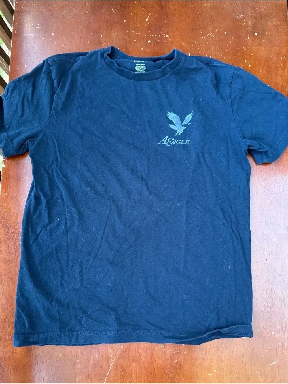 Men’s American Eagle Navy Logo T-Shirt, XS